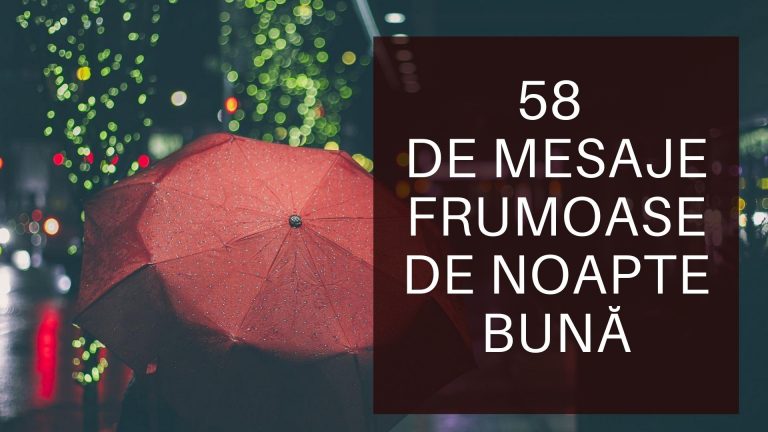 58 de mesaje frumoase de noapte bună