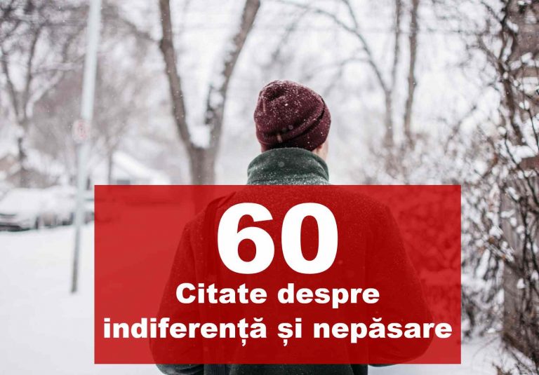 60 citate despre indiferenta și nepăsare dureroase și convingătoare