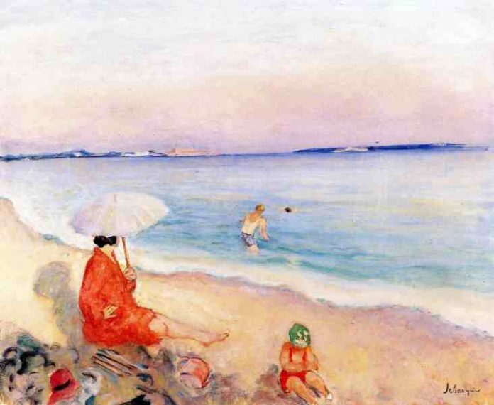 Mama_articol_Henri Lebasque_On the Beach_1921_articol
