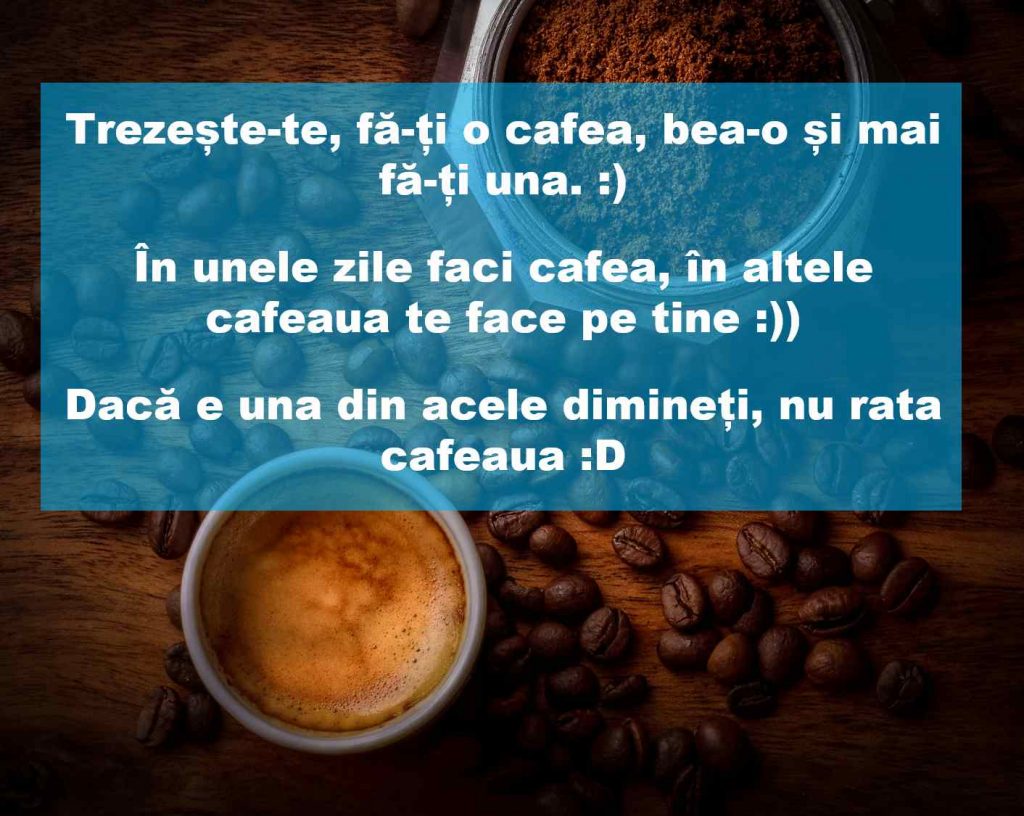 mesaje de buna dimineata la cafea