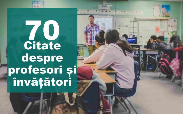 Top 75 Citate despre profesori si invatatori