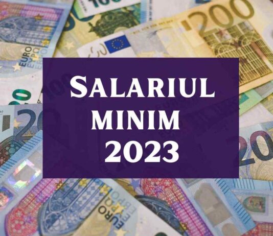 salariul minim pe economie 2023
